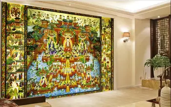 

3d wallpaper custom photo non-woven mural wall sticker Buddhism nirvana painting picture 3d room murals wallpaper
