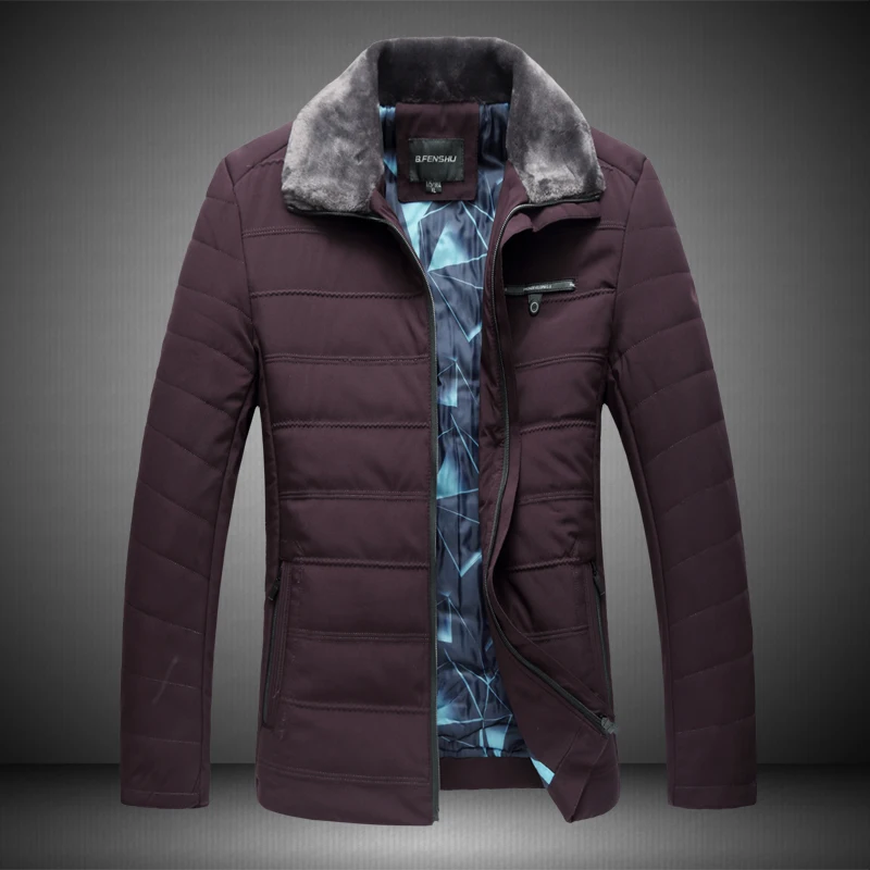  2019 Winter Men's Cotton Down Jacket  Fashionable Big Size Men Business Parkas  Winter Anti-wind & 