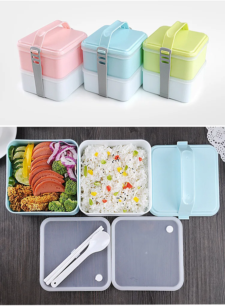New Design Lunch Bento Box,BPA Free Reusable Cutlery Food Storage