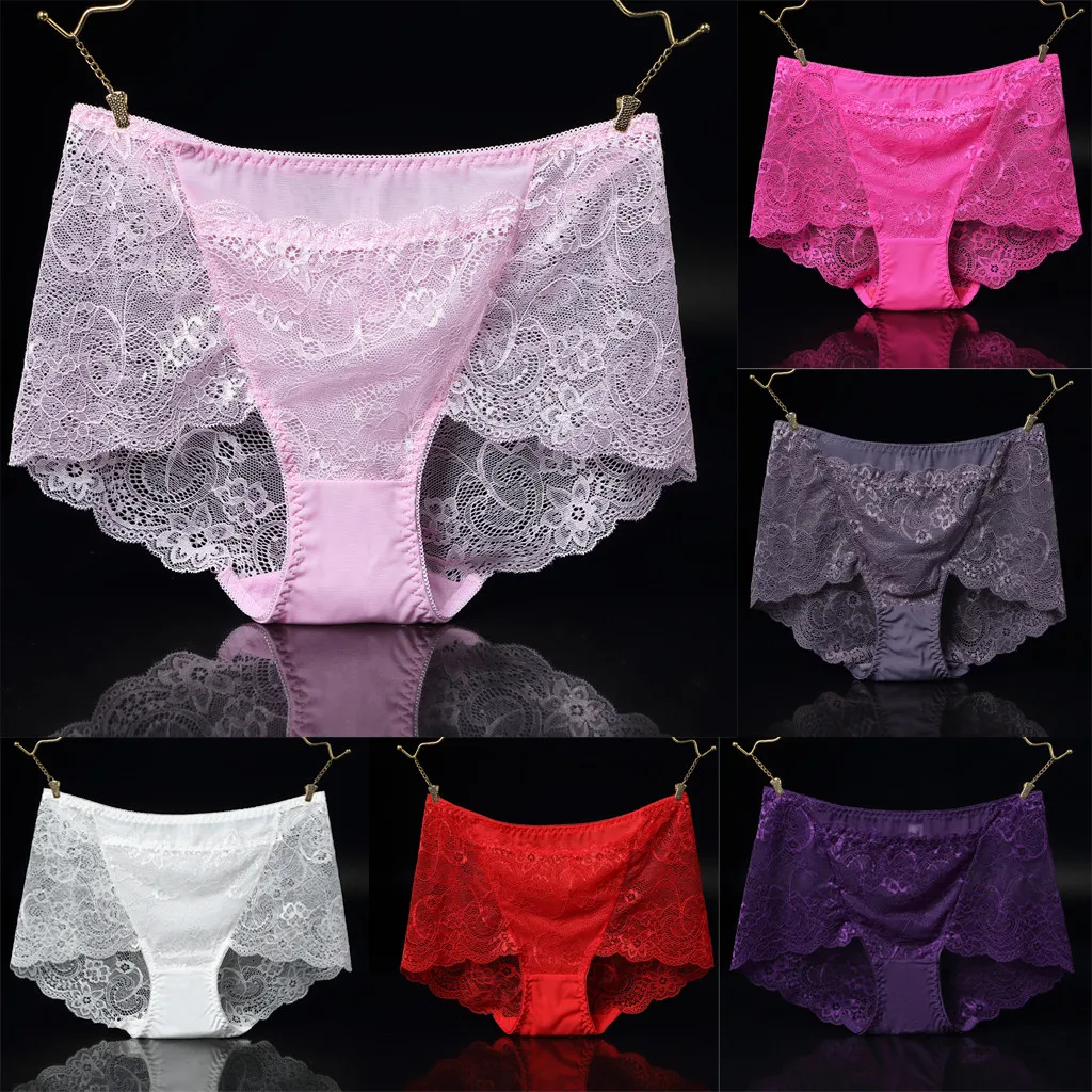 

Women Sexy Underpant Female underwear cotton underwear High-Waisted Lace Panties See-Through Panties For Women Underpant #P3