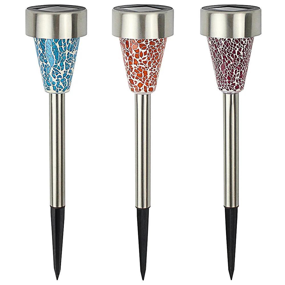 Aliexpress.com : Buy 3 Pcs Garden Solar Lights 3 Color Mosaic Solar Lamp Stainless Steel Aliexpress.com : Buy 3 Pcs Garden Solar Lights 3 Color Mosaic Solar Lamp Stainless Steel