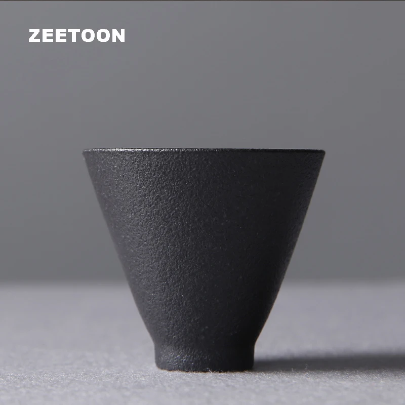 Zen Japanese Style Coarse Pottery Teacup Kung Fu Tea Set Pu'er Tea Cup