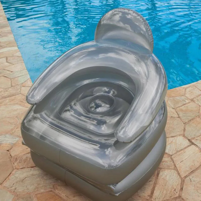 INTEX прозрачный подлокотник спинка складной надувной плавающий ряд плавающий кровать диван матрас