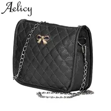Aelicy высокое качество из искусственной кожи Для женщин сумка модные женские туфли Курьерские сумки через плечо на цепочке сумка кожаная сумка-мессенджер Hobo сумка