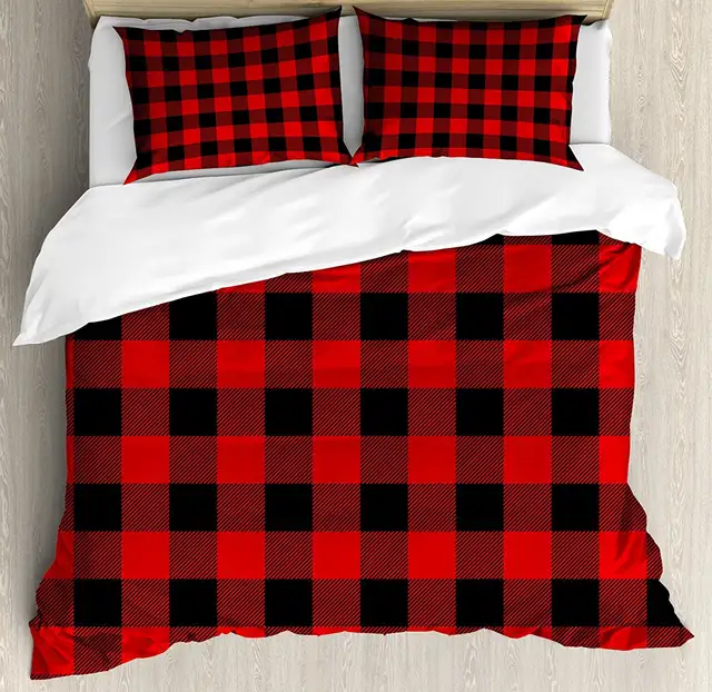 Plaid Duvet Cover Set By Lumberjack Fashion Buffalo Style Checks