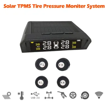 

CARPRIE Instrument Tool 2019 NEW hot sale Car TPMS machine Wireless Tire Pressure Monitoring System LCD + 4 External Sensors9625