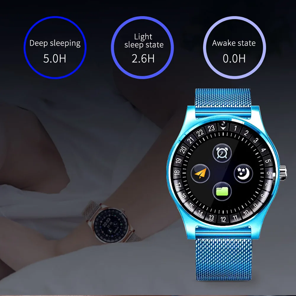Нержавеющая сталь Смарт наручные часы с Bluetooth телефон Поддержка TF sim-карта камера Смарт-браслет для IOS iPhone Android телефон