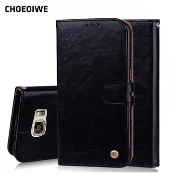 

CHOEOIWE for Samsung Galaxy S3 S4 S5 S6 S7 Edge S8 Plus A3 A5 2016 2017 Case Flip Leather Wallet Cases Business Vintage Cover