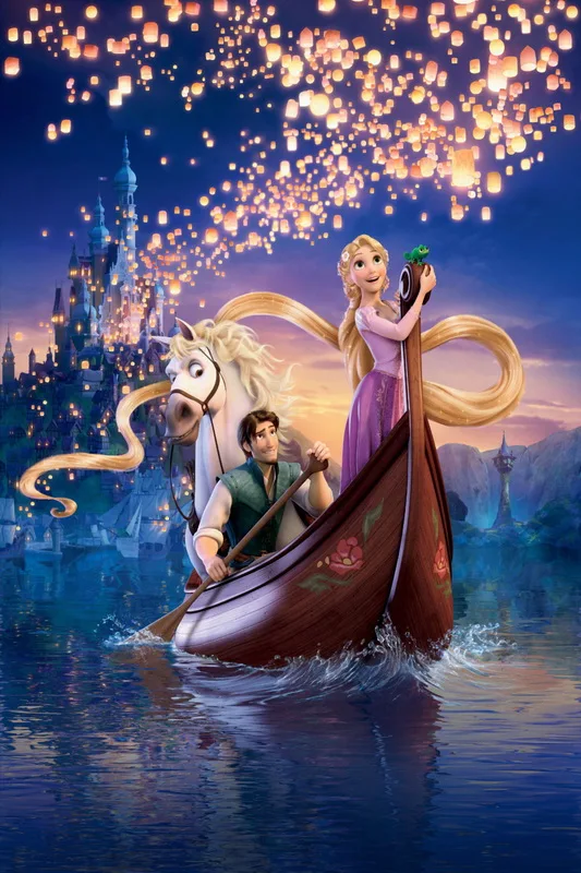 

5x7FT Tangled Princess Rapunzel Horse Boat River Castle Custom Photography Studio Background Backdrop Vinyl 150cm x 220cm
