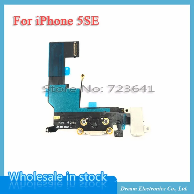 MXHOBIC 10 шт./партия белый черный для iphone SE 5SE Зарядное устройство Док-станция usb зарядный порт разъем гибкий кабель с разъемом для наушников версия
