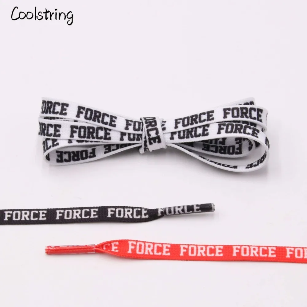 Coolstring Fashion Fantastic Flat Letter Print Shoelaces Sport Shoe Laces Sneaker Polyester Decoration Pattern Colored Bootlaces