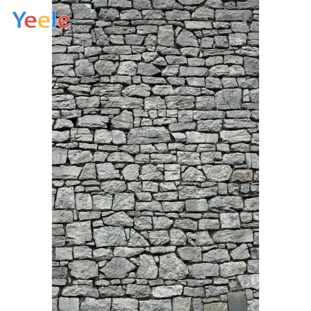 

Yeele Grunge Gray Stone Brick Wall Scene Retro Baby Photography Backgrounds Personalized Photographic Backdrops For Photo Studio