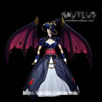 

[Customize]2018 Game LOL Female Morgana Halloween Dress Uniform Cosplay Costume Any Size Women Halloween Carnival Free Shipping