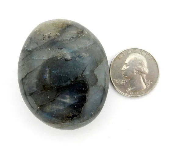 Labradorite Palm Stone Slab - Chakra Stone - Wire Wrapping - Reiki - Crystal a