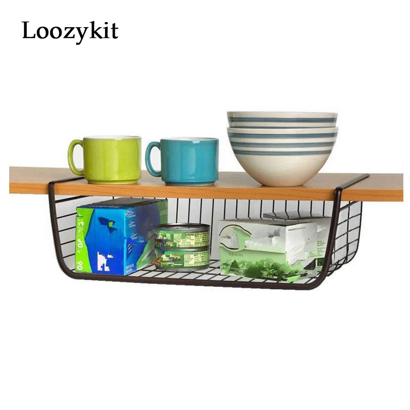 

Loozykit Creative Iron Storage Drawers Kitchen Shelf Storage Organizer Books Clothing Storage Basket Home Tools Space Saver New