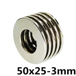 50x25 мм отверстие: 3 мм N35 супер сильный круглый неодимовый магнит кольцо с потайной головкой редкоземельных Magnets50mm x 25 мм-3 мм