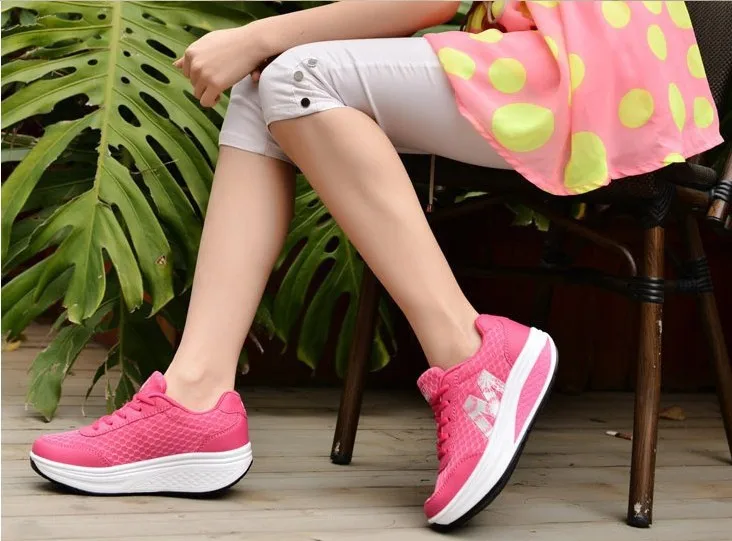 Женские кроссовки для похудения, женские кроссовки, женская обувь для фитнеса на платформе, Женская весенне-летняя обувь для фитнеса#2716
