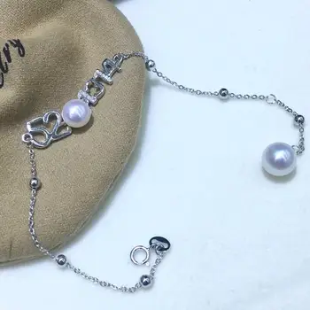

Trendy 925 Sterling Silver Bracelet Settings Findings Mountings Base Parts Bangle for Akoya Edison Pearls Jade Coral Beads