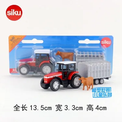 SIKU 1640/DieCast Metal Model/Farm Tractor and livestock/German Toy Car for children's gift/Educational Collection/Small | Игрушки и