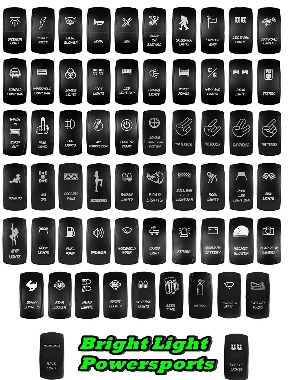 

12V-24V CAR ROCKER Switch 5Pin Universal ON/OFF toggle SWITCH BOAT MARINE CAMPER RV illuminated switch