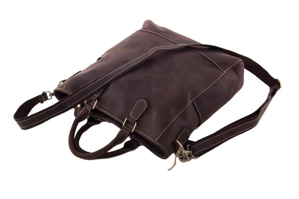 Rockcow Crazy Horse кожа ноутбука Портфели мужская сумка Crossbody сумка 9097