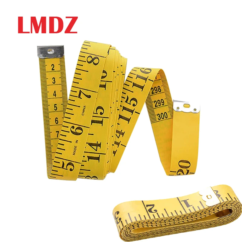 LMDZ 1Pcs Body Measuring Ruler Sewing Tailor Tape Measure Soft 300cm Sewing  Ruler Meter Sewing Measuring Tape