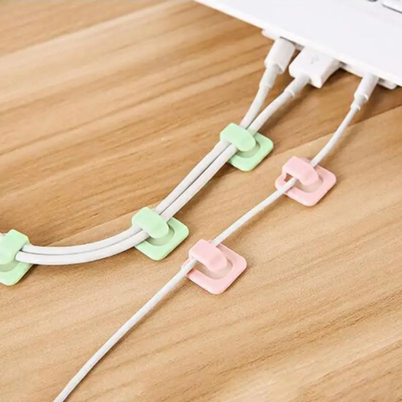 18 шт. самоклеющийся клейкий провод фиксированные зажимы сетевые кабели USB держатель линии зажим твердая линия с фиксатором провода