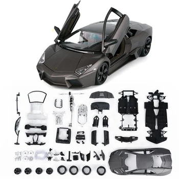 

DIY Assembly Cars Reventon Alloy Car Simulation Model 1:24 Bat Sports Car Collection Model Color Box Toys Gift