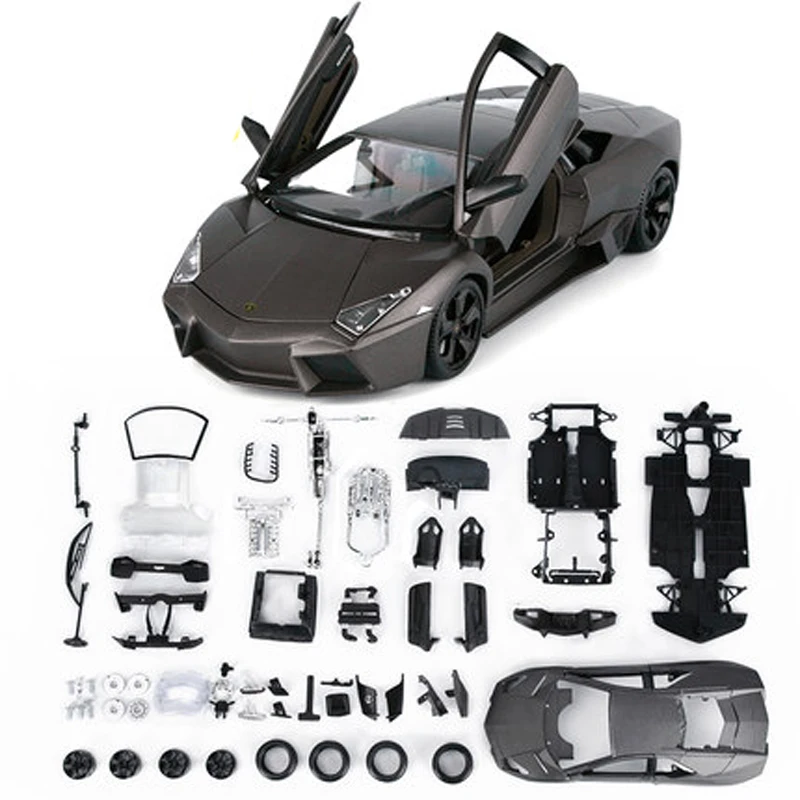 DIY сборочные автомобили Reventon сплав моделирование автомобиля Модель 1:24 летучая