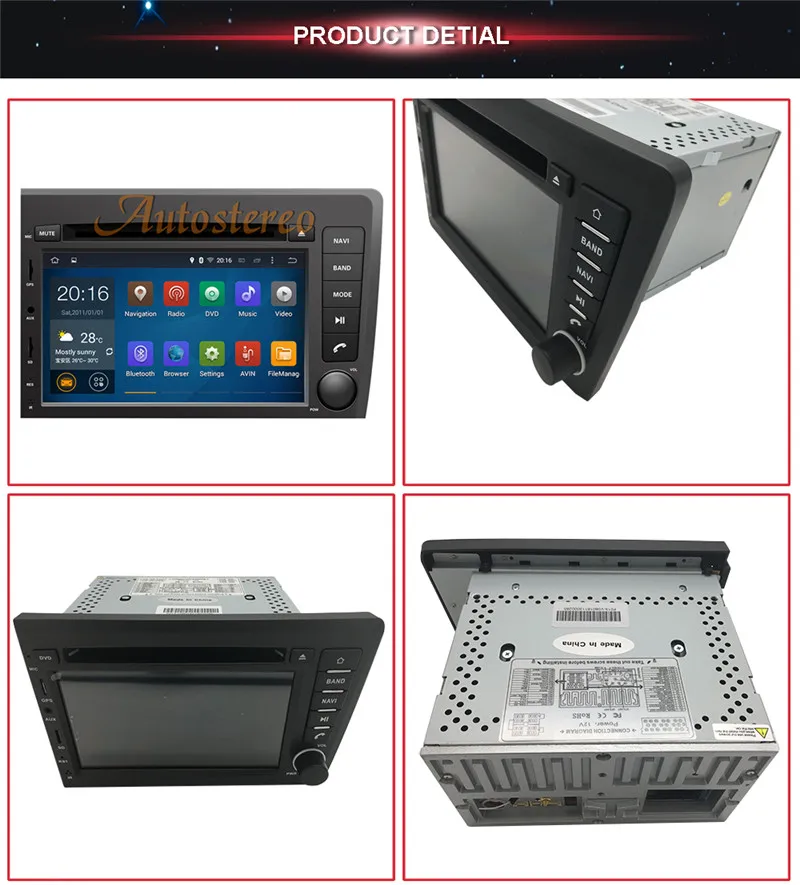 Perfect 2 DIN Android 7.1 Car Radio DVD Player GPS Navigation for VOLVO S60 V70 XC70 2000-2004 Car Stereo Headunit Multimedia Audio Auto 4