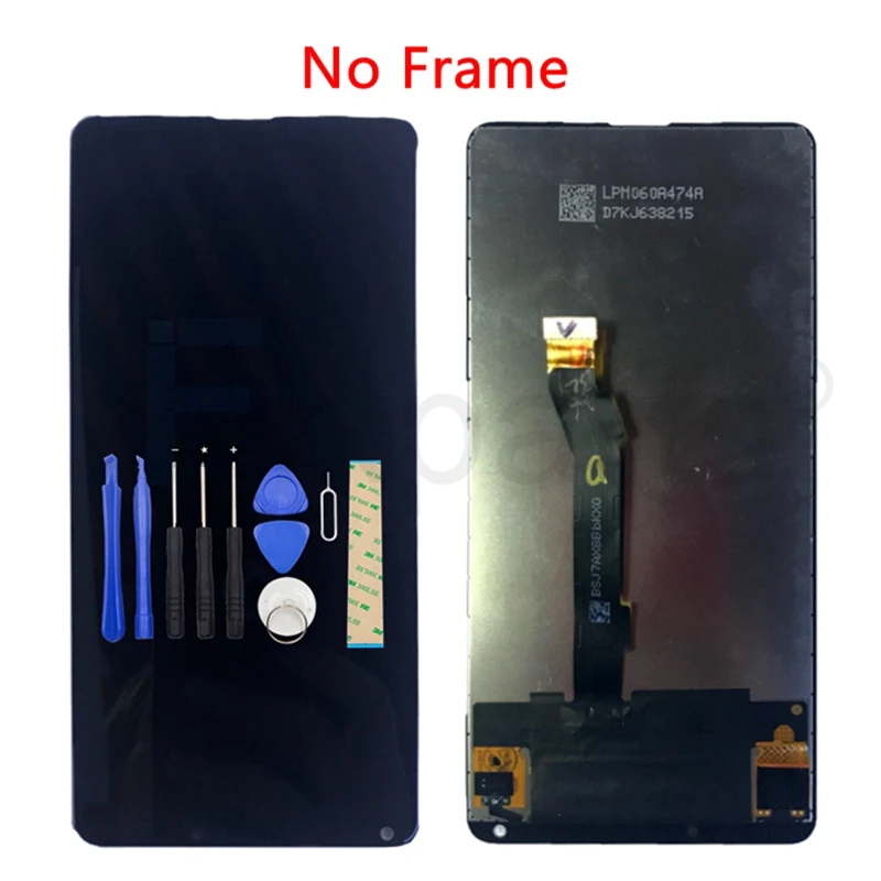 Tanie 100% nowy dla Xiao mi mi x 2S mi x2S wyświetlacz LCD montaż digitizera ekranu dotykowego szklany Panel z ramą dla Xiao mi mi mi x 2S + narzędzia