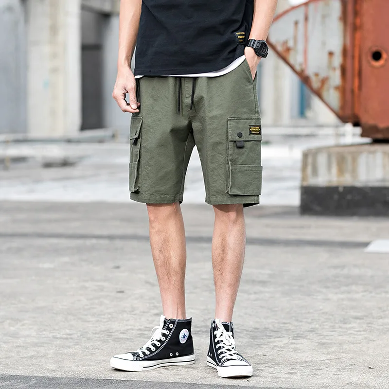 Idopy мужские Повседневное в Стиль карго шорты прямое длины до колена подходит несколькими карманами летние шорты для мужчин M-5XL