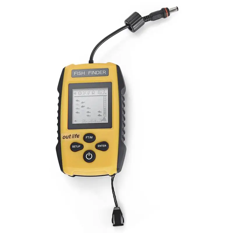ABLD-إنذار 100 M 200 KHz المحمولة سونار LCD السمك المكتشفون الصيد إغراء السونار الصيد مكتشف