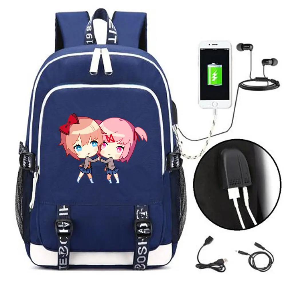 Новинка, Doki, Клубные рюкзаки monika, usb зарядка, для мужчин, wo, мужской рюкзак сумка через плечо, школьная сумка, дорожная сумка для ноутбука, рюкзак - Цвет: 10