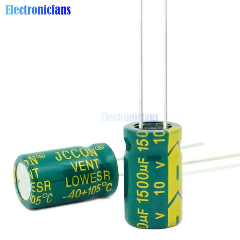 10 шт., алюминиевая крышка, 10В 10000 мкФ 8*12 мм/10 V 470 мкФ 6*12 мм/1500 мкФ 10*17 мм/3300 мкФ 10*20 мм Алюминий электролитический конденсатор с алюминиевой крышкой, высокая частота