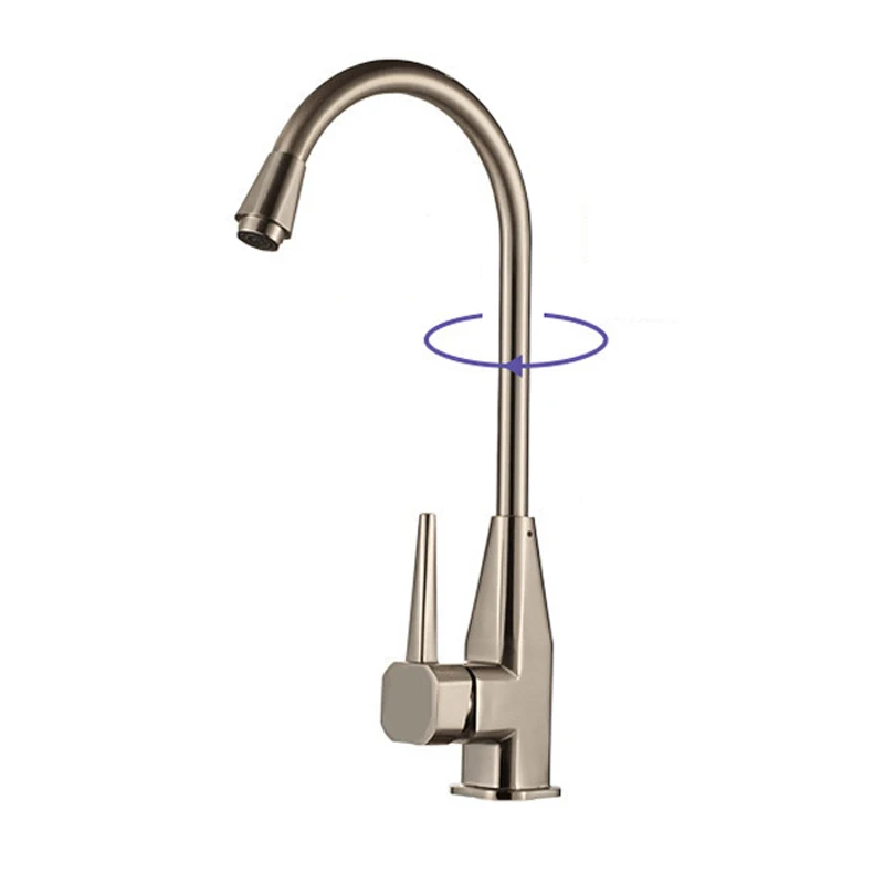 JOOE Flexible Kitchen Faucet Brass Deck Mounted Single Handle 360 Degree Brushed Kitchen sink faucet Torneira De Cozinha