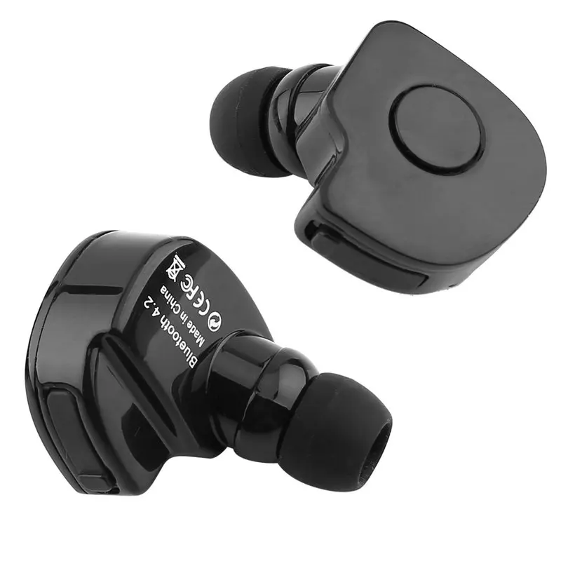 

Stereo Bluetooth Mini Stealth Headset Music Wireless Universal Ultra small Earphone 4.2 Sports For iPhone for Android Phone