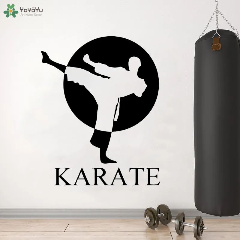 YOYOYU Настенная Наклейка Karate виниловый декор для детской спальни карате зал