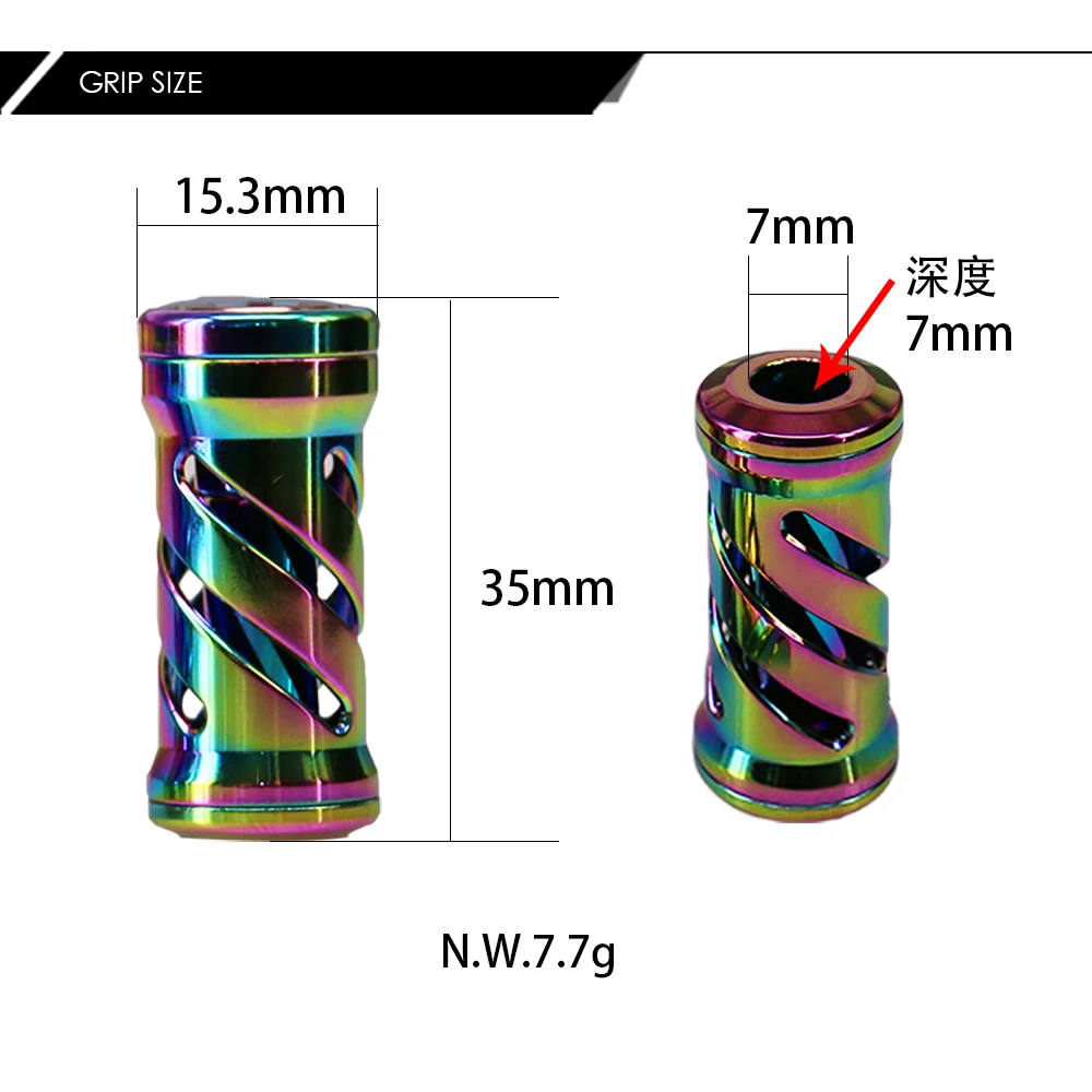 19 تصميم جديد سبائك الألومنيوم الصيد بكرة مقبض مقبض ل Shimano دايوا أبو الطعم الصب الصيد بكرة و المياه انخفاض طبل عجلة