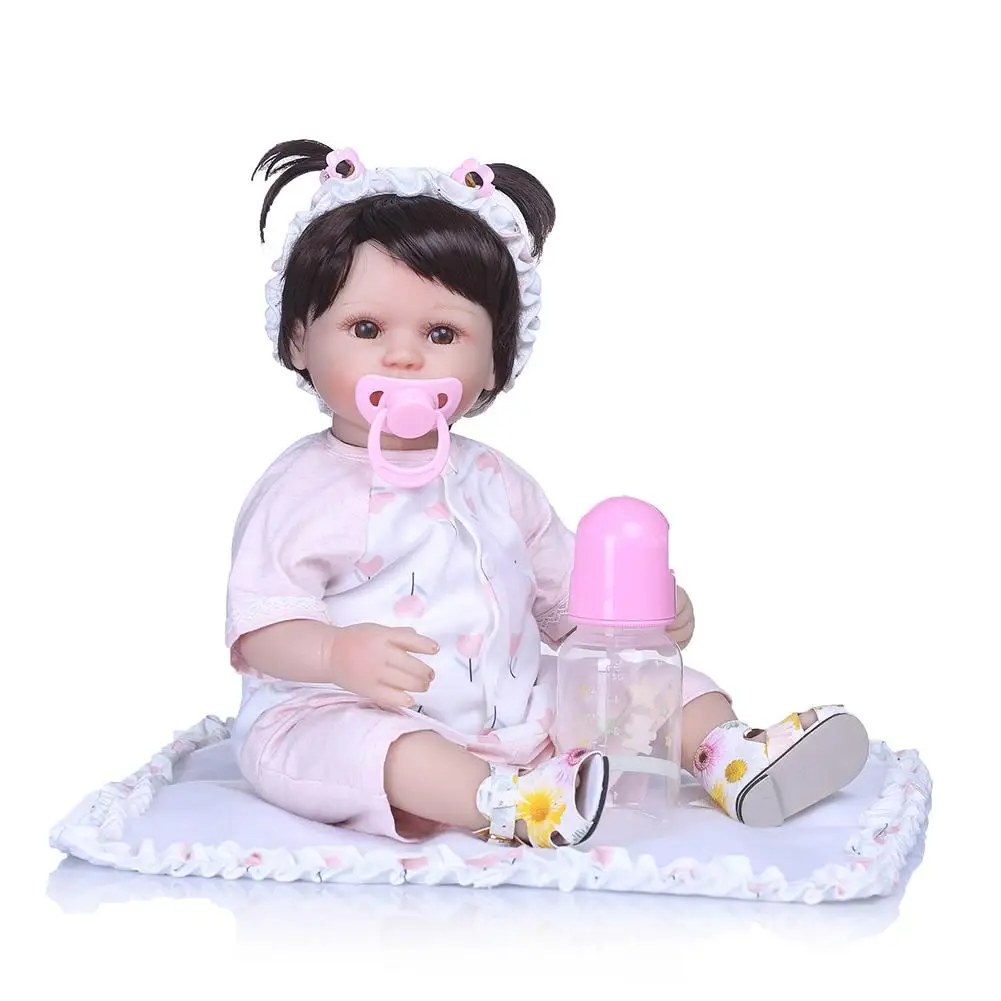 Новорожденная силиконовая кукла Bebe Reborn 40 см Виниловая Реалистичная