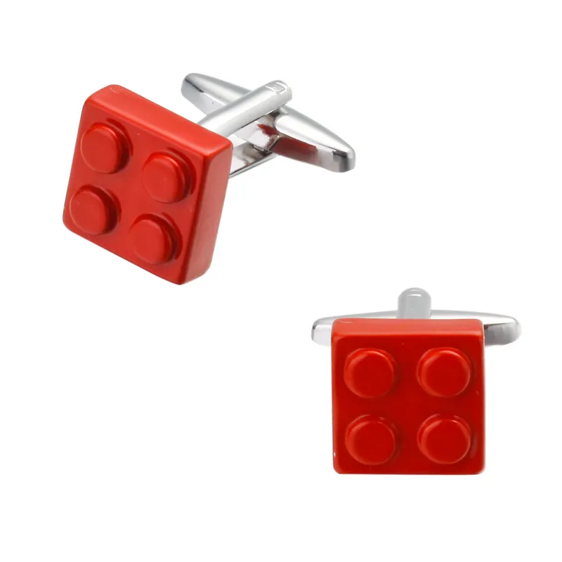 

Fashion men's shirt cuff cuff entertainment fun game red bricks Cufflinks wholesale and retail