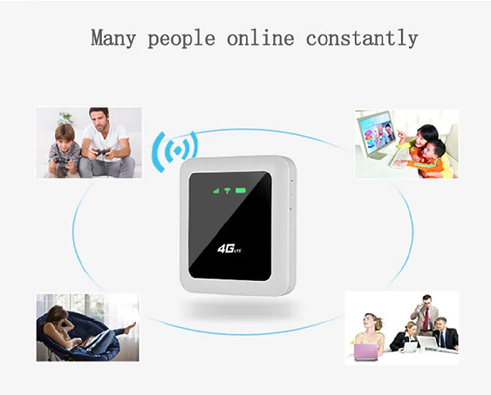 Портативный 5200 мАч беспроводной маршрутизатор 100 Мбит/с 3g/4 г LTE мобильный Wi Fi Hotsport SIM карты портативный Wi-Fi маршрутизатор до 10 пользователи Wifi запасные аккумуляторы для