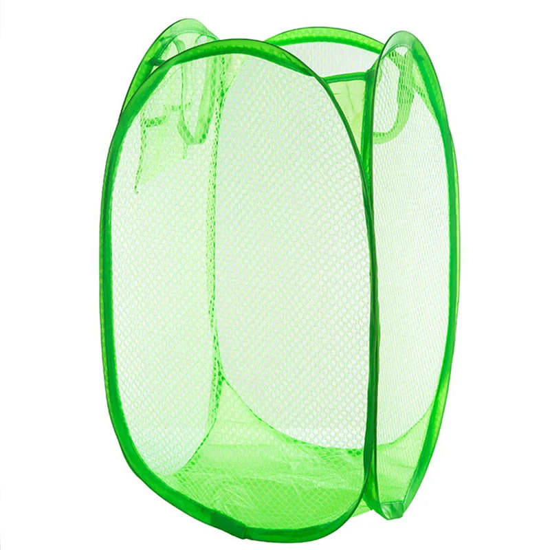 Foldable Washing Clothes Laundry Basket Pop Up Easy Open Bag Hamper Foldable Washing Clothes Laundry Basket Pop Up Easy Open Bag Hamper Mesh Storage For College Dorm In Baskets From Home Garden On Aliexpress