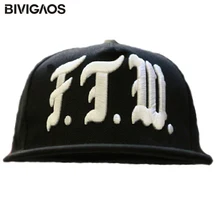 Модные ftw буквы Вышивка черный Snapback шапки танец хип-хоп Шапки скейтборд Бейсболки для женщин Bones Toucas для Для мужчин Для женщин Gorras