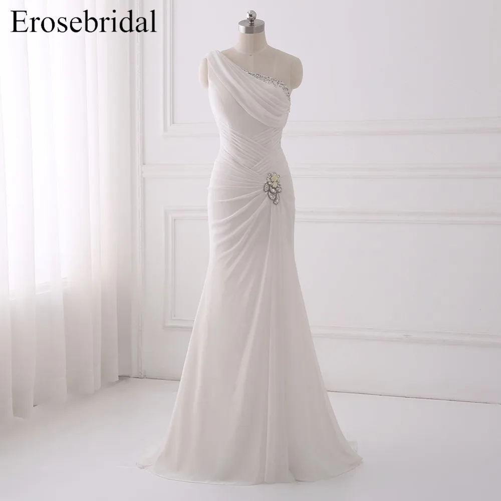 one shoulder wedding dress 2018