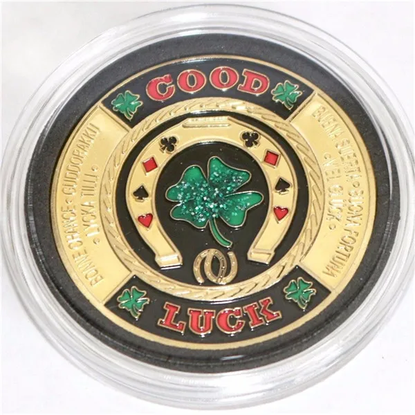 DHL 50 шт./лот казино, покер, фишки карты гвардии удачи игры покерная монета металлическая монета памятная монета