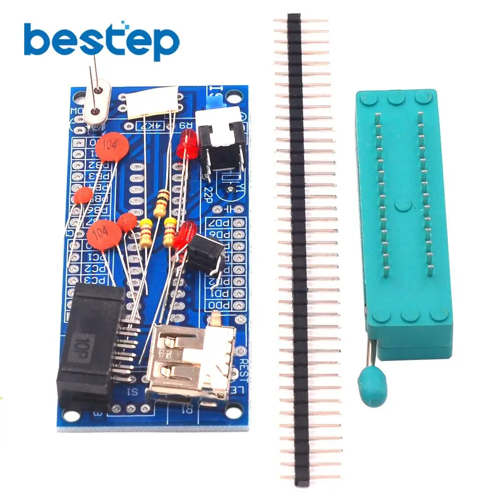 Горячая продажа DIY Kit ATmega8 ATmega48 AVR минимальная система макетная плата миниатюрный