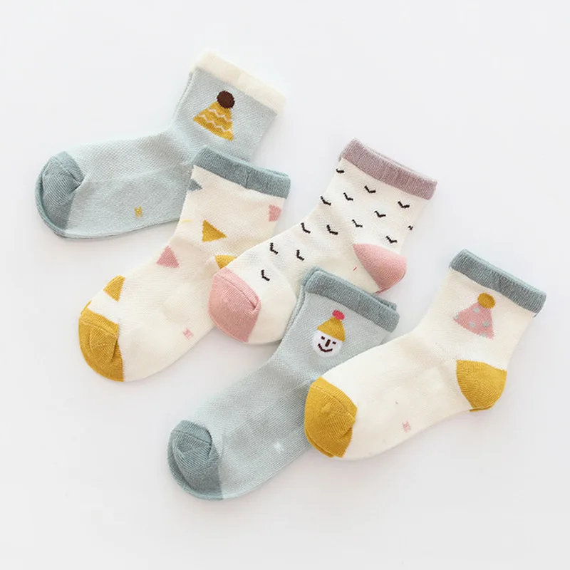 

5PCS 1-12Y Baby child socks Cartoon Cotton Girls Boys Socks Casual Breathable for Kids Baby Socks for Birthday Toddler Gifts