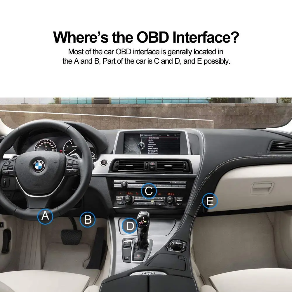 OBD2 диагностический инструмент C01 считыватель кодов OBDII сканирующий для