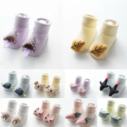 

2019 Summer Children Accessories Toddler Baby Girl Boy Anti-slip Socks Slipper 3D Cartoon Shoes Boots Newborn 0-12 Months